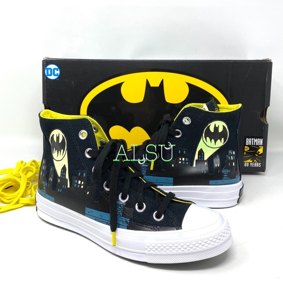 Converse x BATMAN Chuck 70 High Black Men Sneakers - Picture 5 of 8